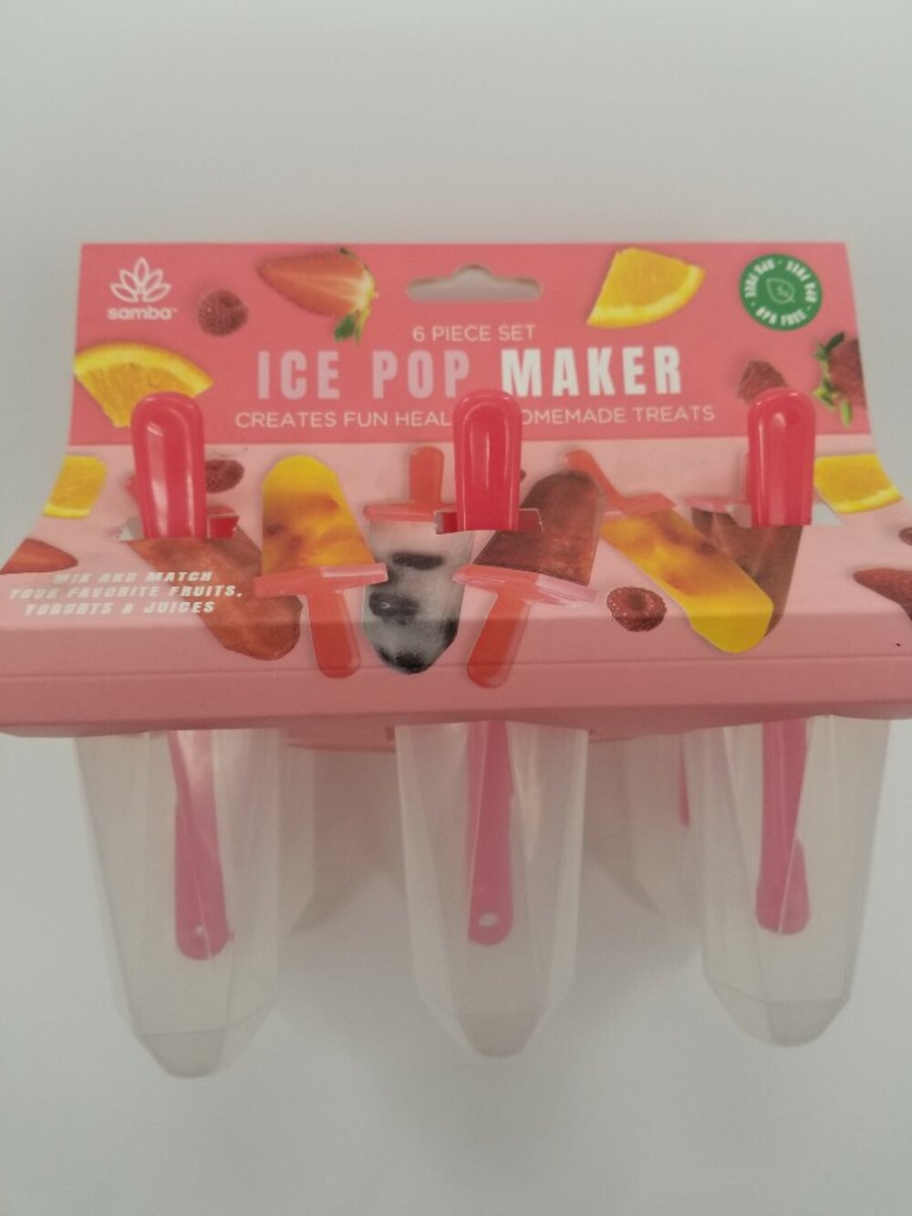 Ice Pop Maker Set, 6 pops NEW